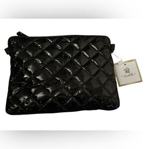 NWT Lemonbella Black Quilted Women's Multi Crossbody, Wristlet and Handbag